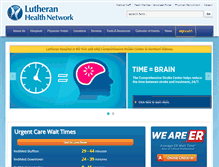 Tablet Screenshot of lutheranhealth.net